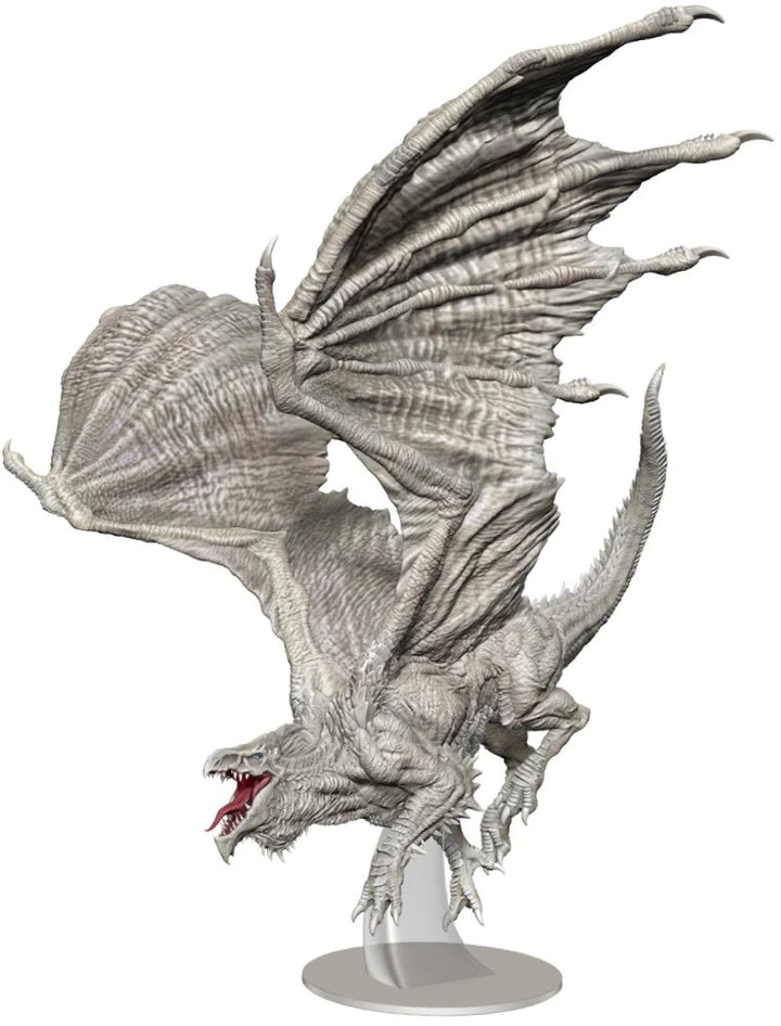 DUNGEONS AND DRAGONS - NOLZURS MARVELOUS UNPAINTED MINIATURES - ADULT WHITE DRAGON