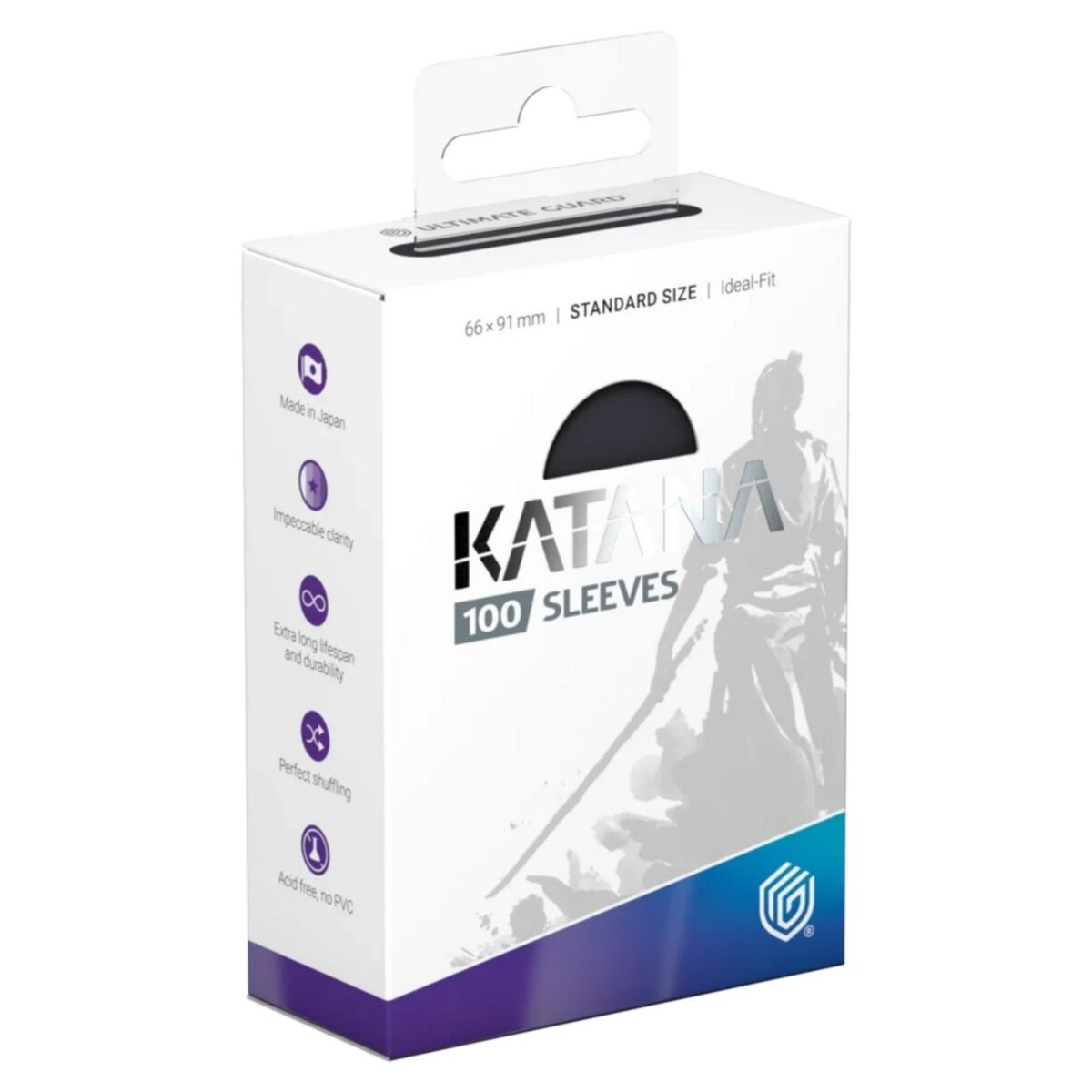 Ultimate Guard Katana Standard Size Sleeves - Obsidian Shard (100)