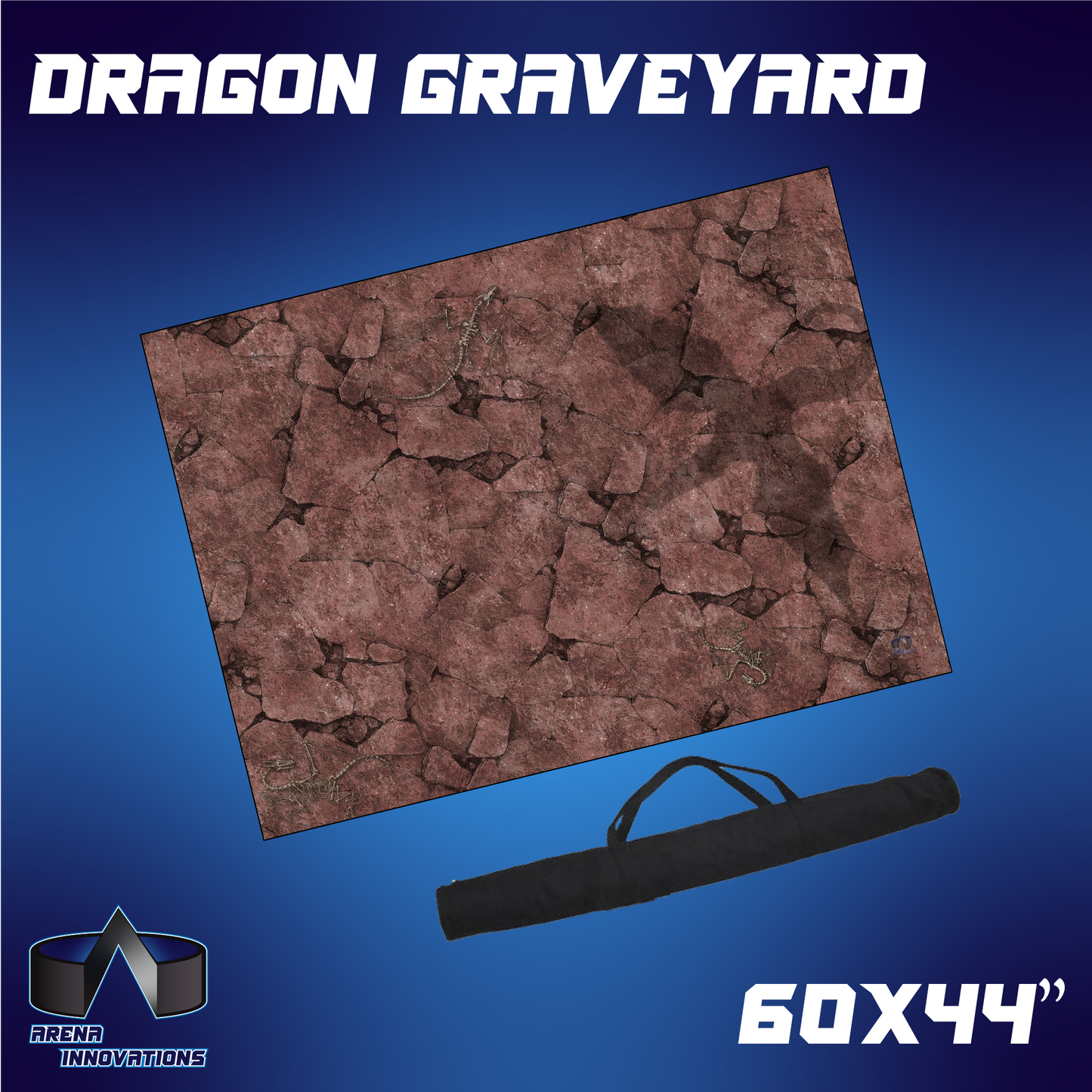 Gaming Arena Gaming Mat: 60x44" - Dragon Graveyard