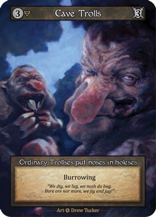 Cave Trolls (Foil) - Alpha Foil