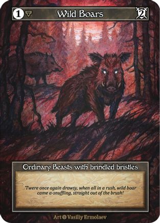 Wild Boars (Foil) - Alpha Foil