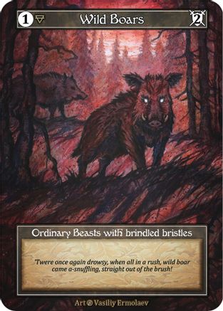 Wild Boars (Foil) - Beta Foil