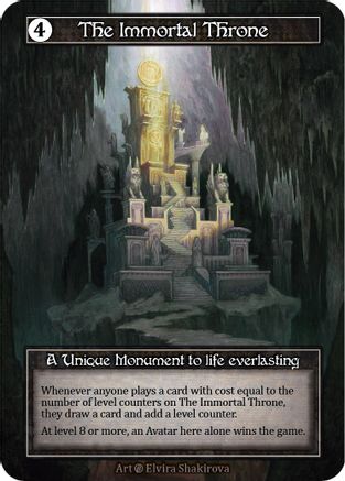 The Immortal Throne (Foil) - Beta Foil