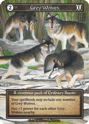 Grey Wolves (Foil) - Beta Foil