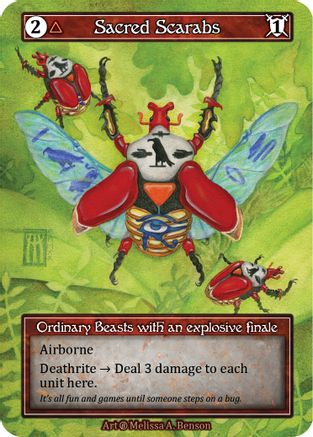 Sacred Scarabs (Foil) - Beta Foil