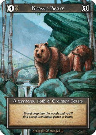 Brown Bears (Foil) - Arthurian Legends Foil