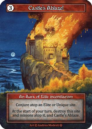 Castle's Ablaze! (Foil) - Arthurian Legends Foil