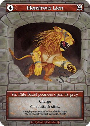 Monstrous Lion (Foil) - Arthurian Legends Foil
