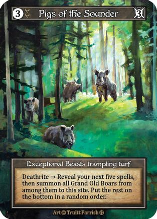 Pigs of the Sounder (Foil) - Arthurian Legends Foil