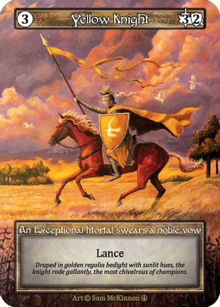 Yellow Knight (Foil) - Arthurian Legends Foil