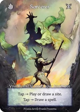 Sorcerer (Store Alternate Art Promo) (Foil) - Arthurian Legends Promo Foil