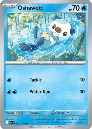 Oshawott 018/086 SV White Flare - Common