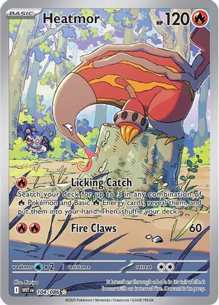 Heatmor 101/086 - Holofoil SV White Flare - Illustration Rare