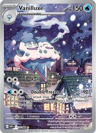 Vanilluxe 110/086 - Holofoil SV White Flare - Illustration Rare
