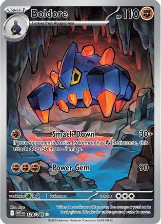 Boldore 126/086 - Holofoil SV White Flare - Illustration Rare
