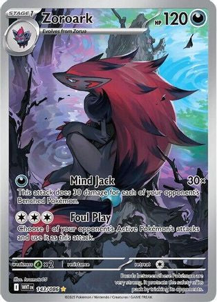 Zoroark 141/086 - Holofoil SV White Flare - Illustration Rare