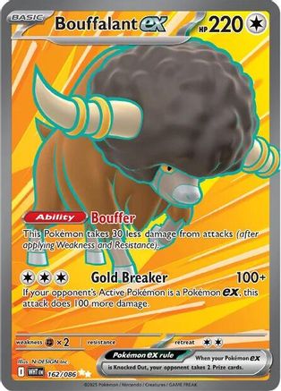 Bouffalant ex 164/086 - Holofoil SV White Flare - Ultra Rare