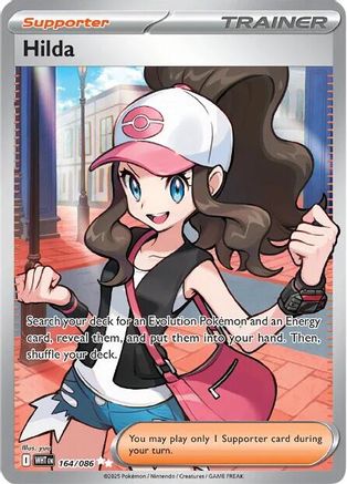 Hilda 166/086 - Holofoil SV White Flare - Ultra Rare
