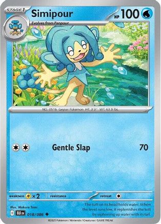 Simipour 021/086 - Reverse Holofoil SV Black Bolt - Uncommon