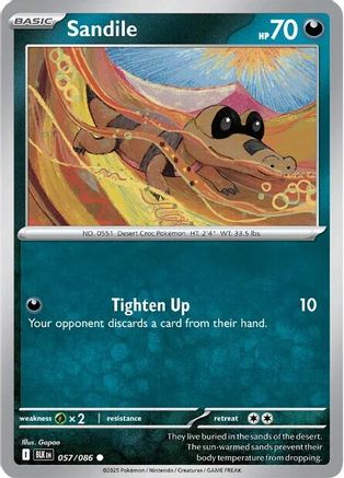 Sandile 060/086 - Reverse Holofoil SV Black Bolt - Common