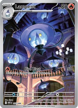 Lampent 101/086 - Holofoil SV Black Bolt - Illustration Rare