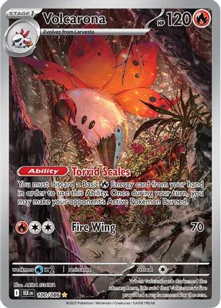Volcarona 104/086 - Holofoil SV Black Bolt - Illustration Rare