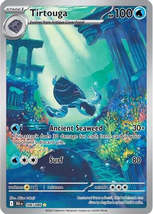 Tirtouga 110/086 - Holofoil SV Black Bolt - Illustration Rare