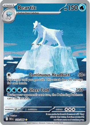 Beartic 114/086 - Holofoil SV Black Bolt - Illustration Rare