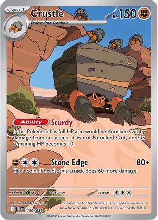 Crustle 136/086 - Holofoil SV Black Bolt - Illustration Rare