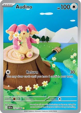 Audino 156/086 - Holofoil SV Black Bolt - Illustration Rare