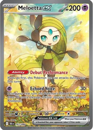 Meloetta ex 170/086 - Holofoil SV Black Bolt - Special Illustration Rare