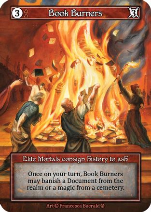 Book Burners (Foil) - Gothic Foil