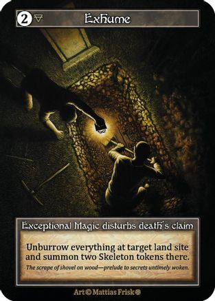 Exhume (Foil) - Gothic Foil