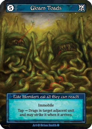 Gloam Toads (Foil) - Gothic Foil