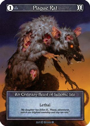 Plague Rat (Foil) - Gothic Foil