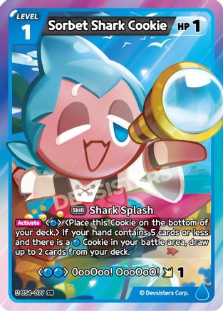 Sorbet Shark Cookie