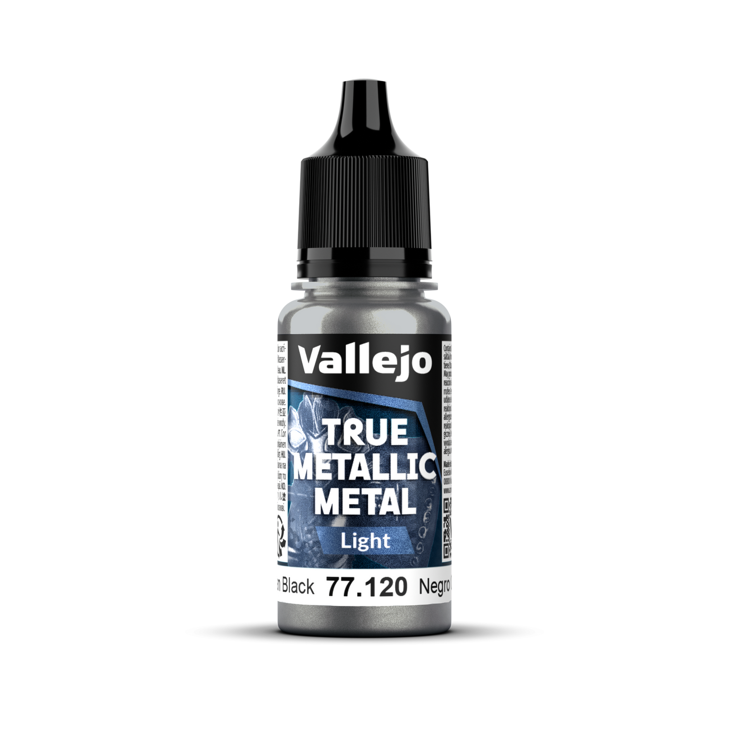 Vallejo True Metallic Metal: Light - Obsidian Black 18 ml