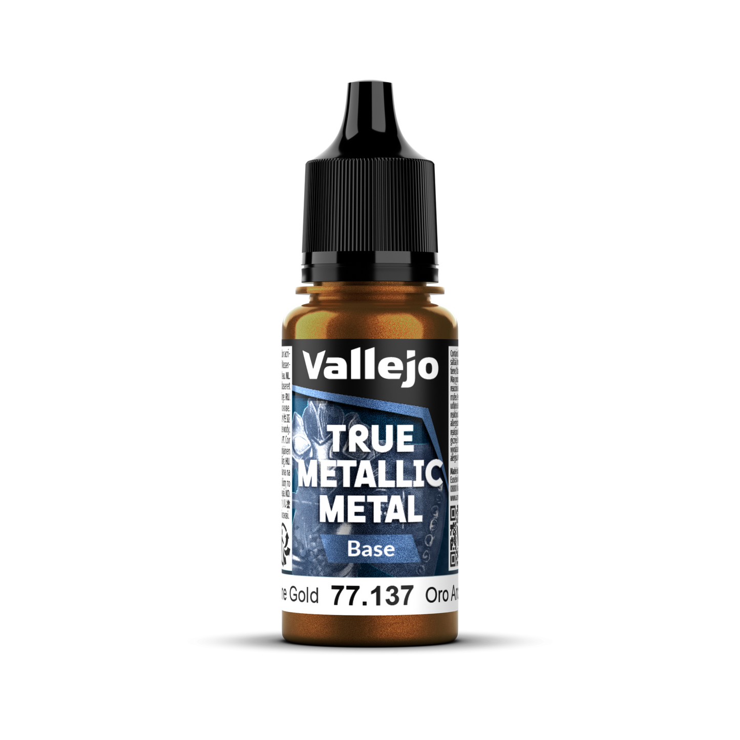 Vallejo True Metallic Metal: Base - Arcane Gold 18 ml