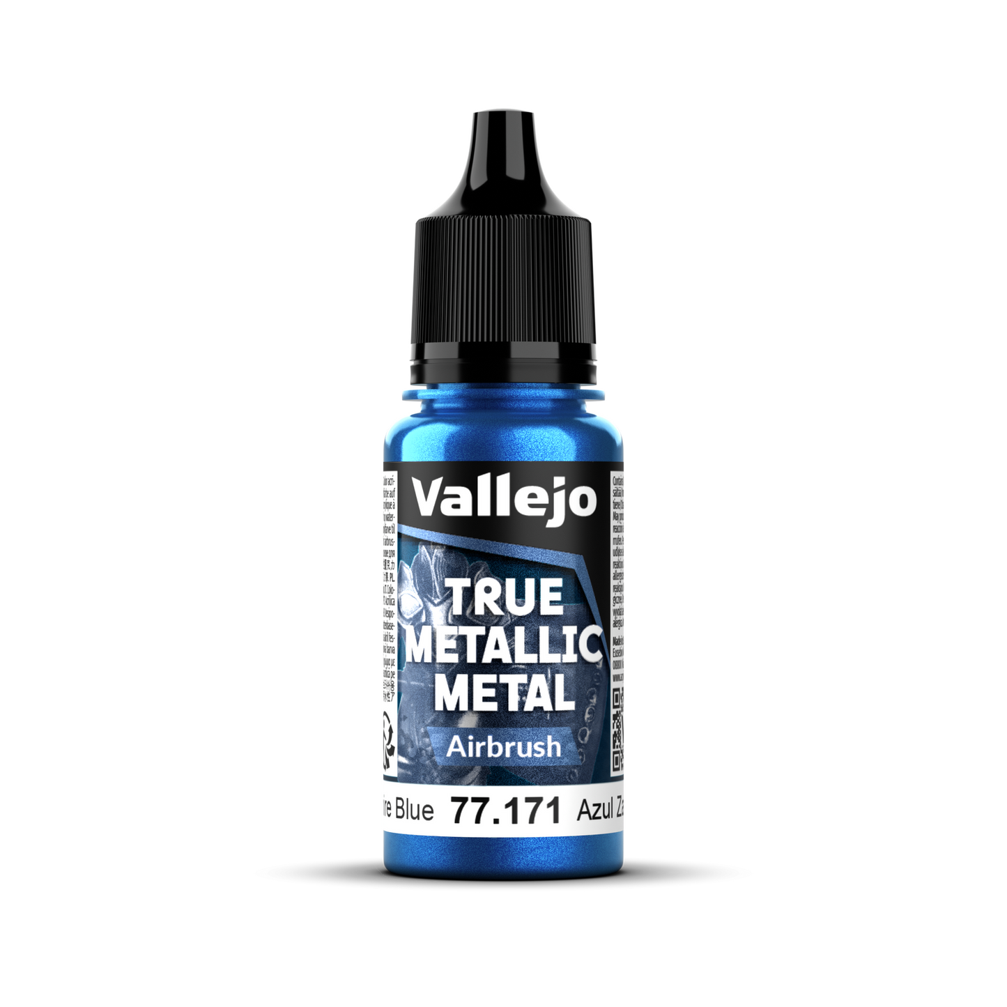 Vallejo True Metallic Metal: Airbrush - Sapphire Blue 18 ml