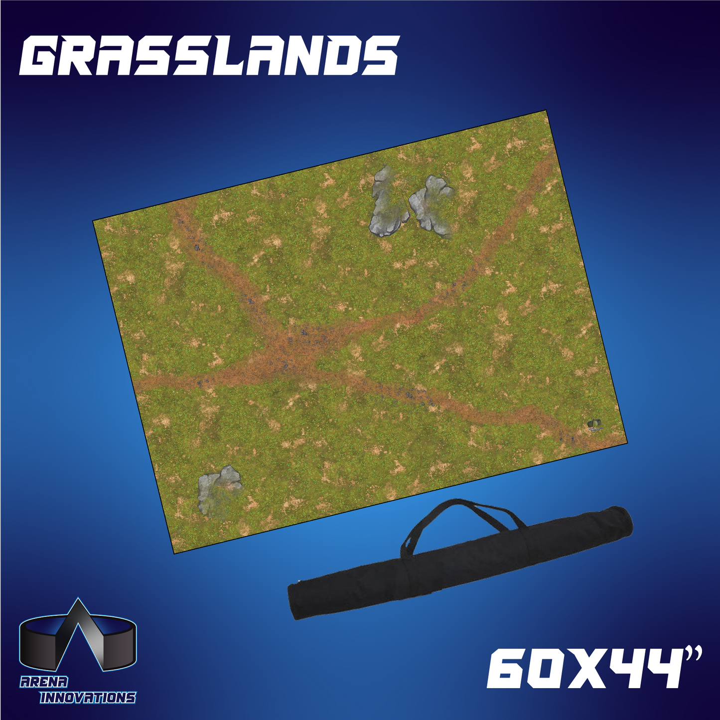 Gaming Arena Gaming Mat: 60x44" - Grasslands