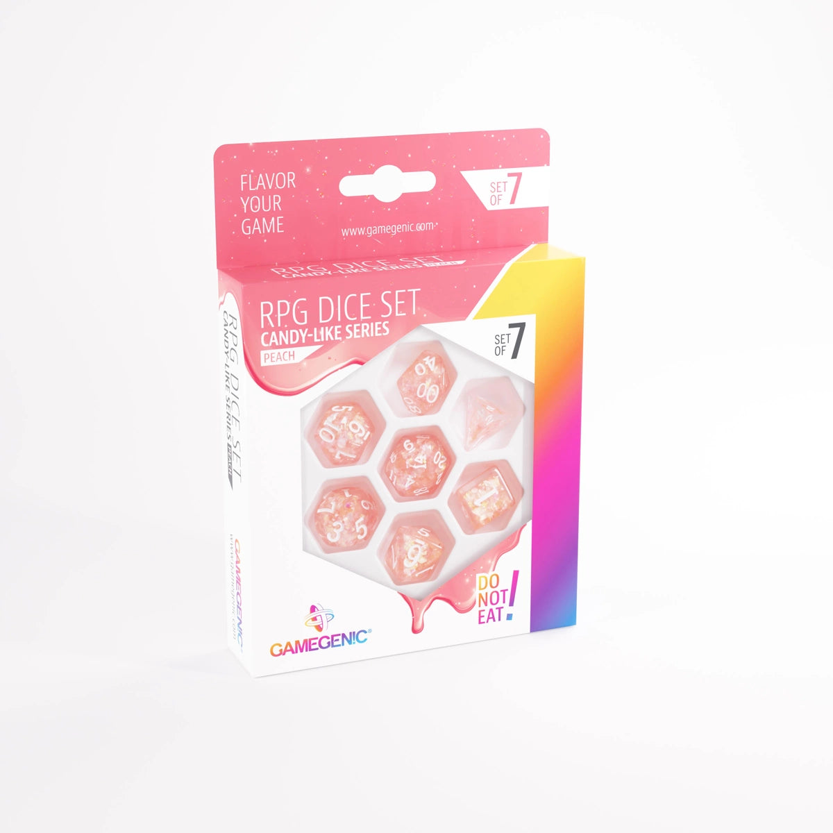 Gamegenic Candy-like Series - Peach - RPG Dice Set (7pcs)