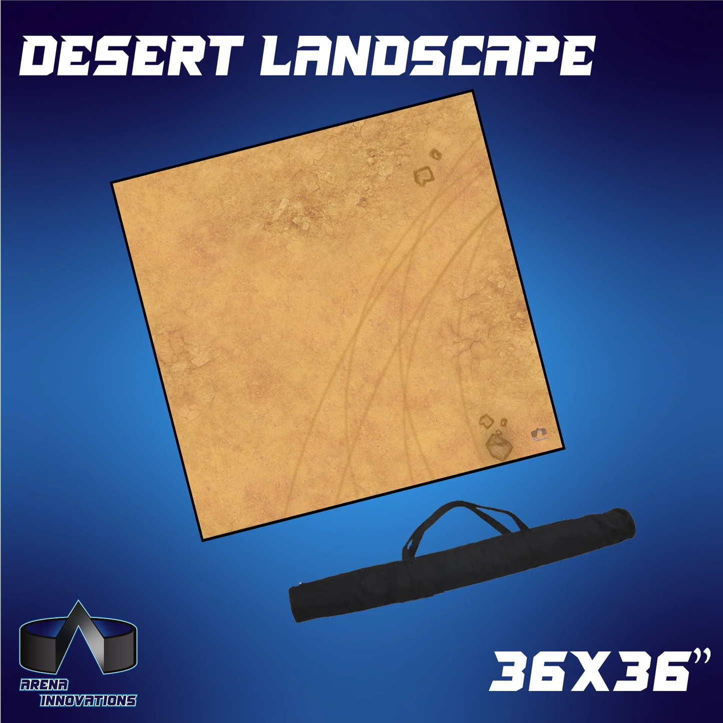Gaming Arena Gaming Mat: 36x36" - Desert Landscape