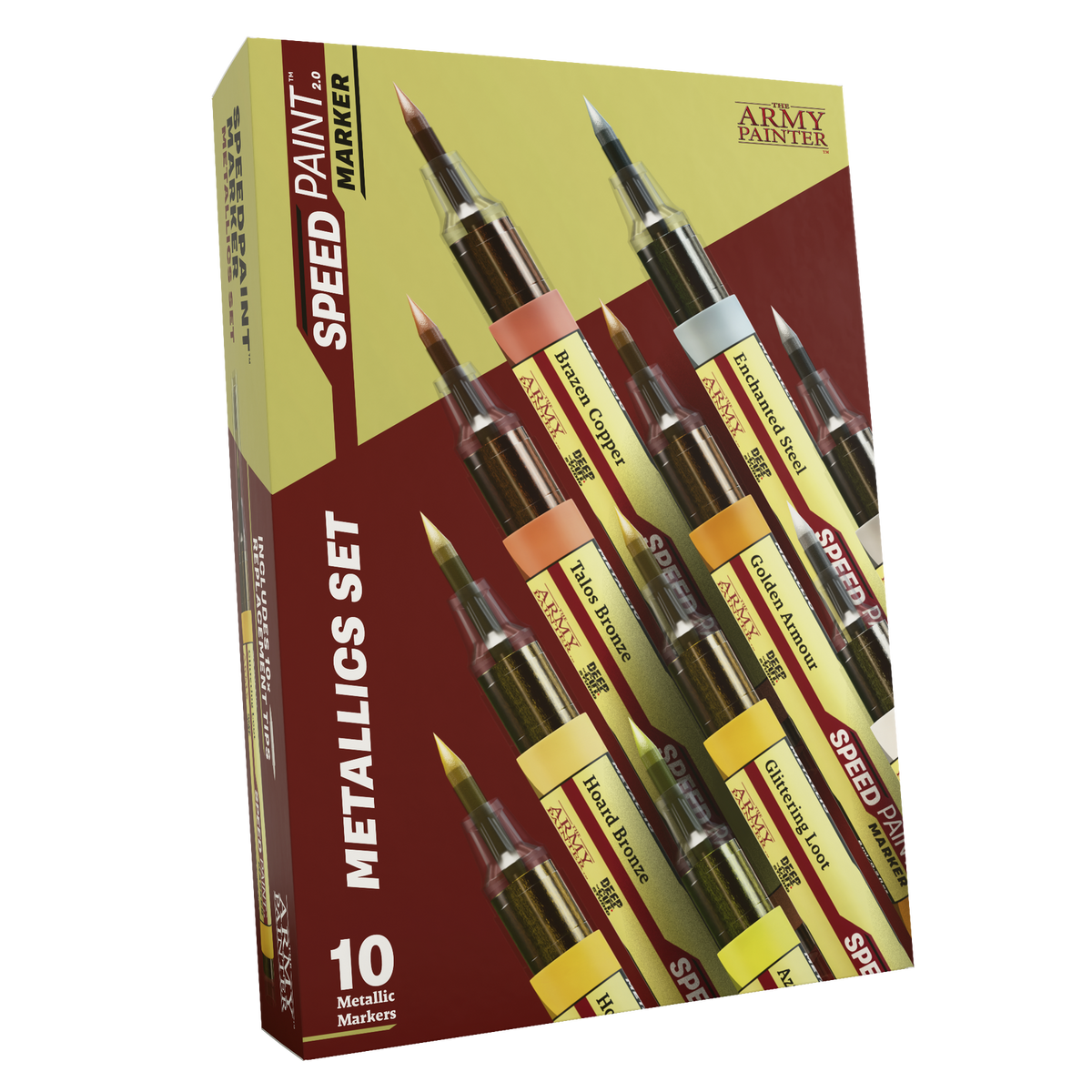 Army Painter - Speedpaint - Markers - Metallics Set (10 Colours)