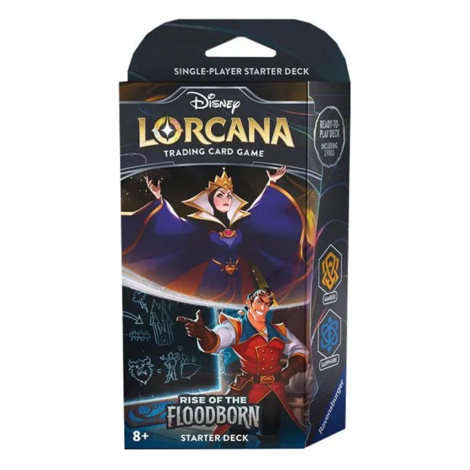 Disney© Lorcana Rise of the Floodborn Starter Deck - Amber Sapphire
