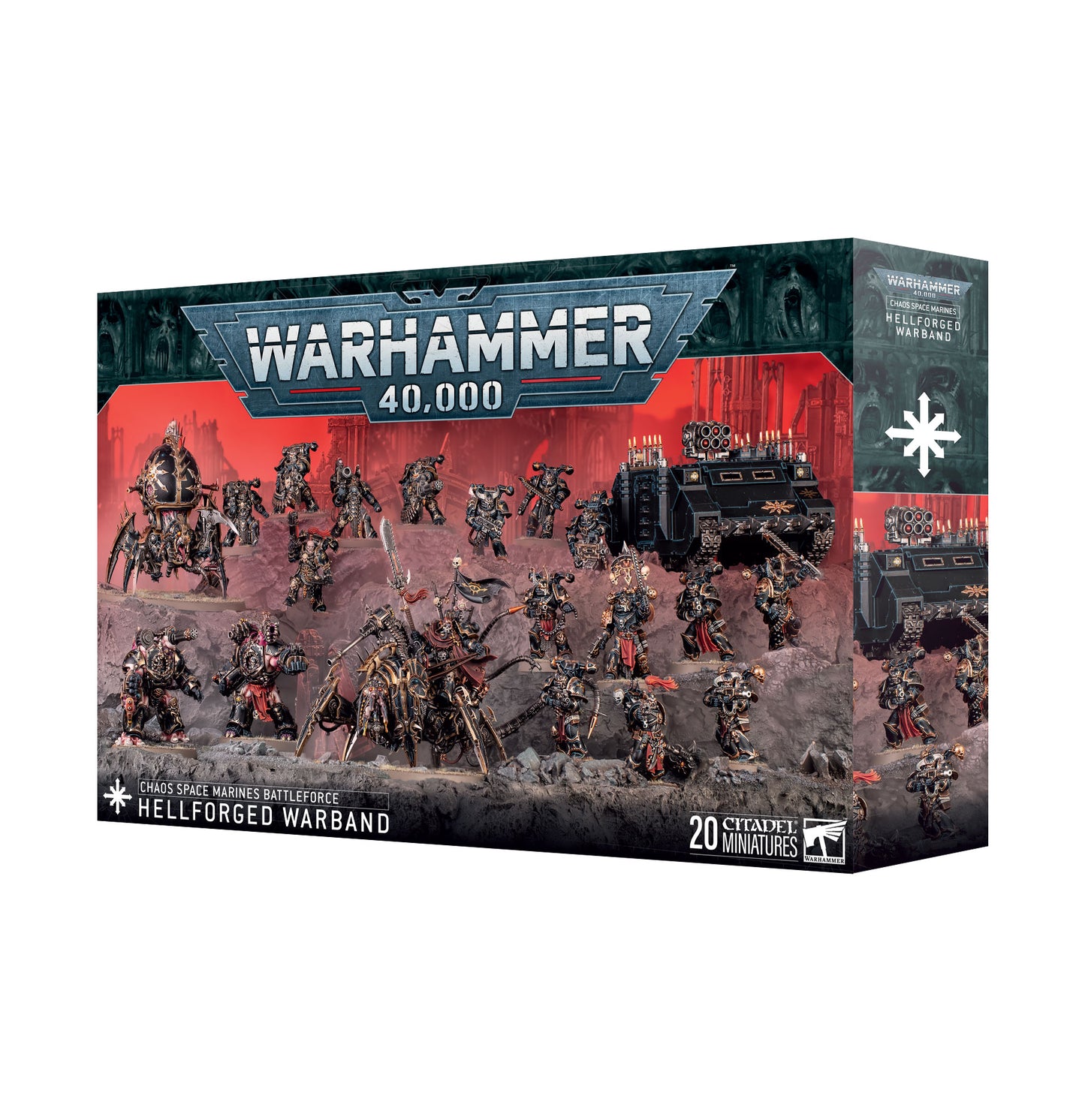 71-43 Chaos Space Marines Battleforce: Hellforged Warband Battleforce