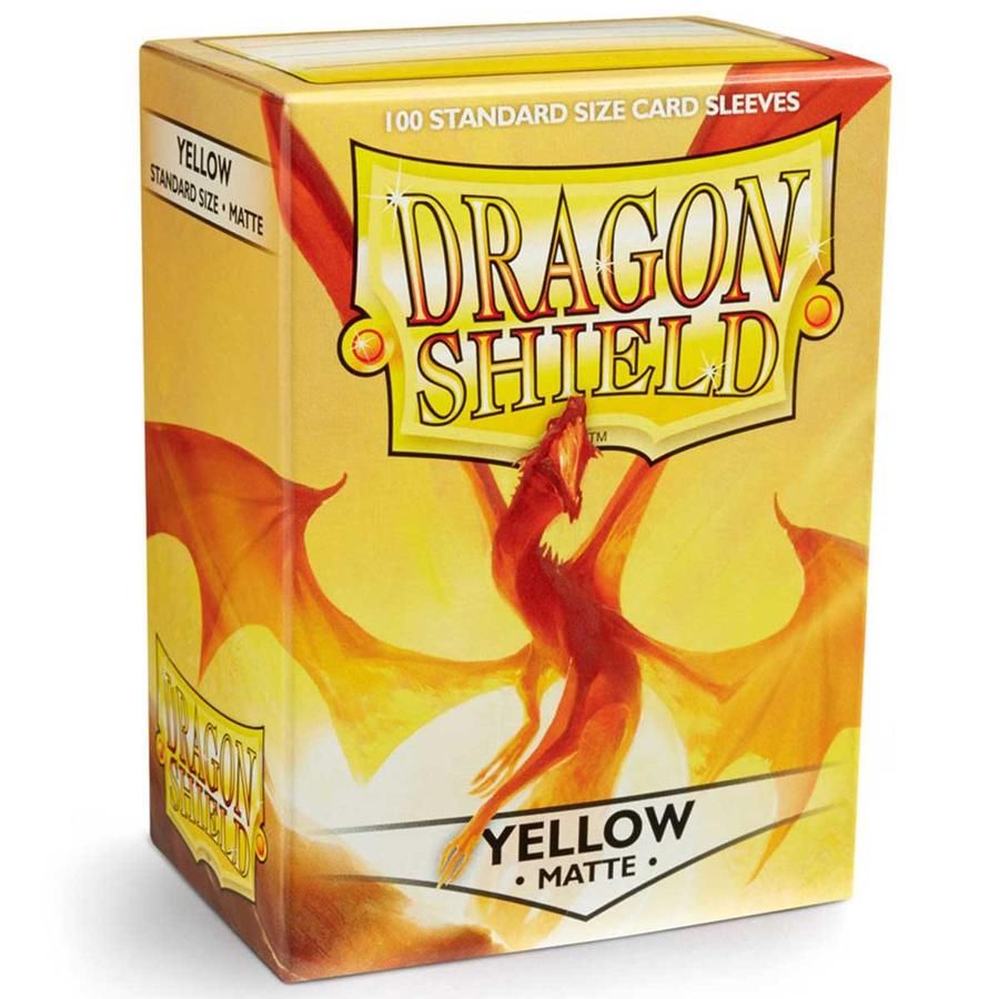Dragon Shield Sleeves - Box 100 - Yellow MATTE