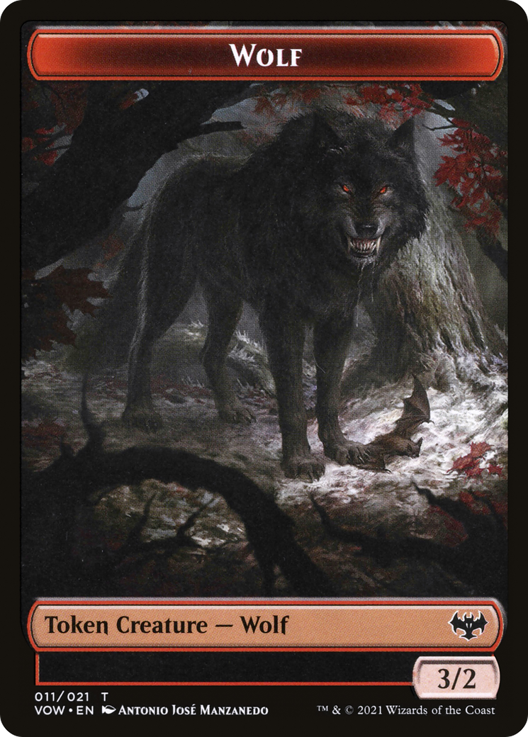 Wolf  [Innistrad: Crimson Vow Tokens] Foil