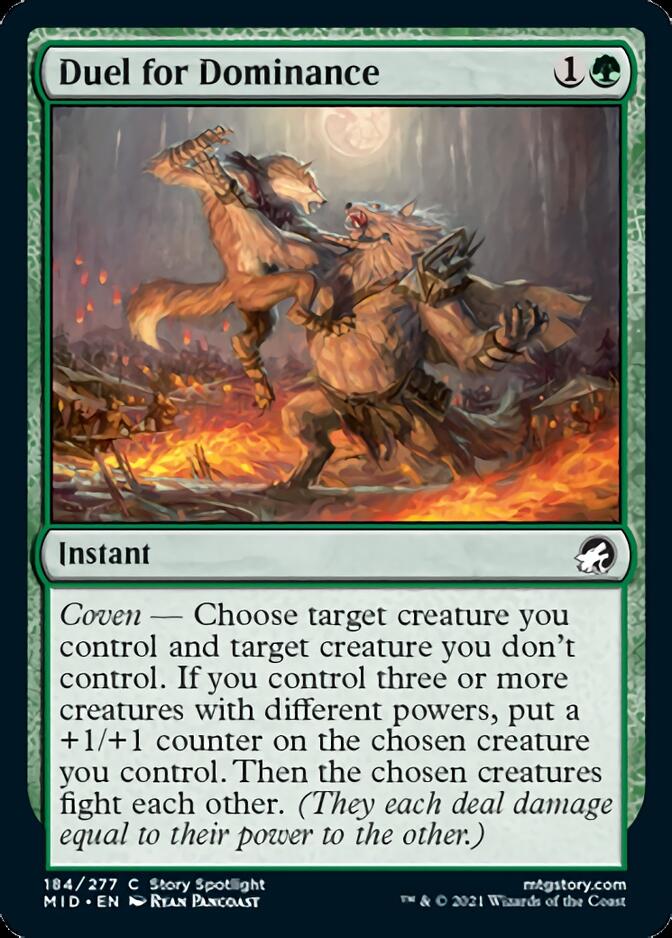 Duel for Dominance [Innistrad: Midnight Hunt] Foil