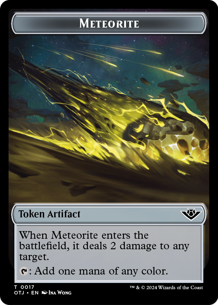 Meteorite  [Outlaws of Thunder Junction Tokens] Foil