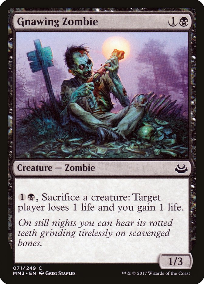 Gnawing Zombie [Modern Masters 2017] Foil